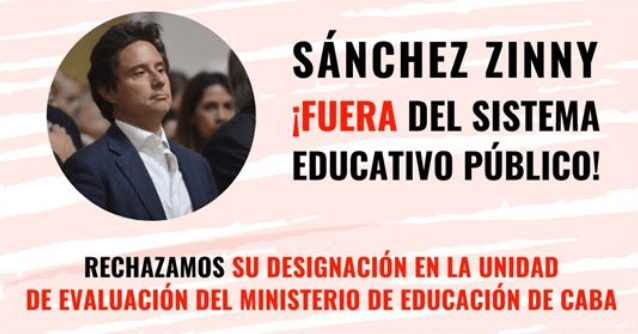 Sánchez Zinny recaló en un organismo de la Ciudad de Buenos Aires