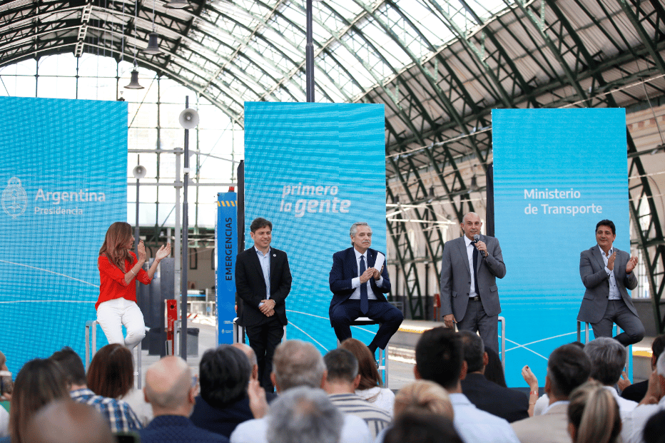 Alberto Fernández y Kicillof inauguraron la obra del techo de la estación de trenes de La Plata