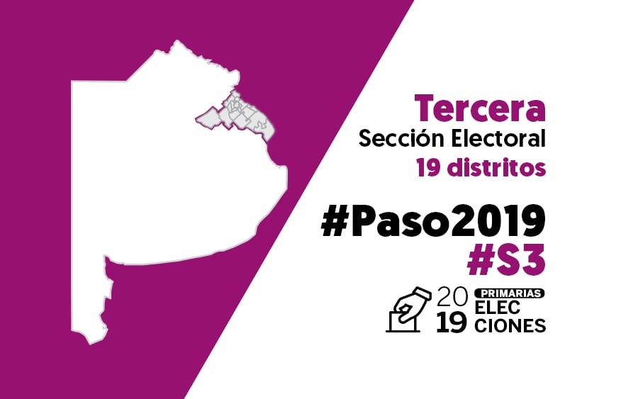 Elecciones PASO 2019: La Tercera Sección vota senadores, intendentes, concejales y consejeros escolares