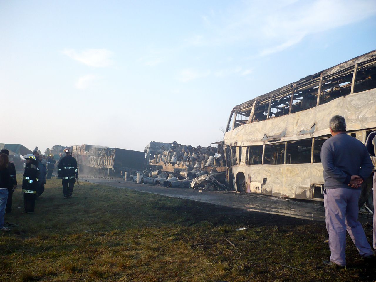 Ruta 9: Las muertes por el humo a la altura de Baradero se cuentan por decenas