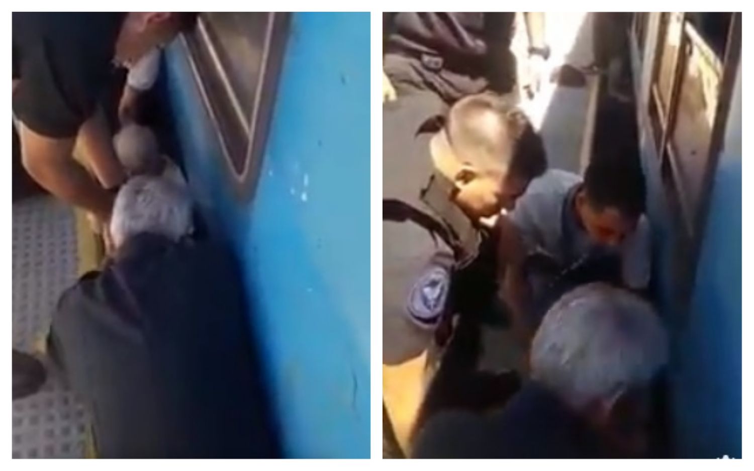 Video: Así rescataron a un abuelo que cayó debajo del tren en la estación de Merlo 