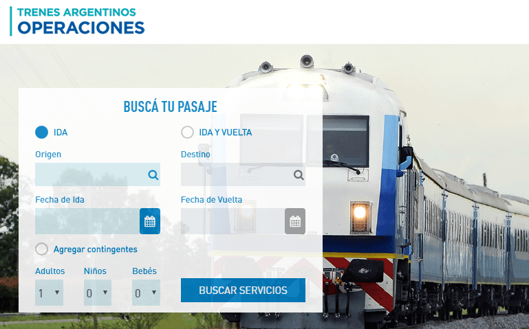 Nuevo portal de venta de pasajes de trenes de Larga Distancia