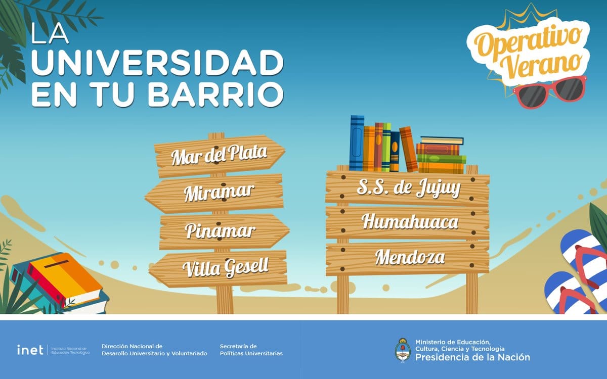 "La Universidad en tu barrio" llega a Mar del Plata, Pinamar, Gesell y Miramar