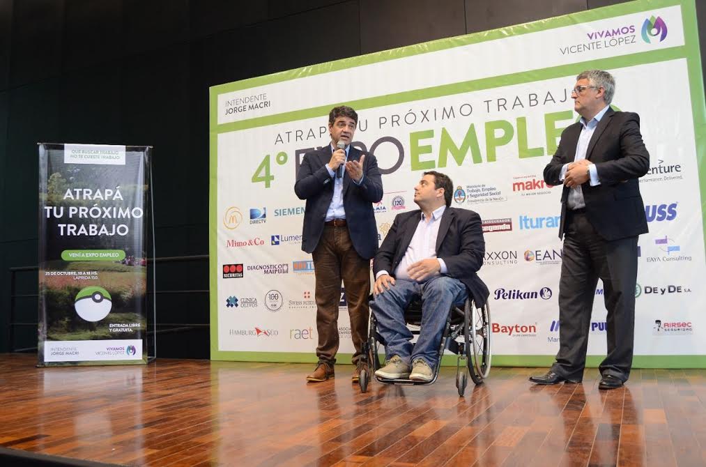 Jorge Macri junto a Triaca estuvieron en la Expo Empleo 2016