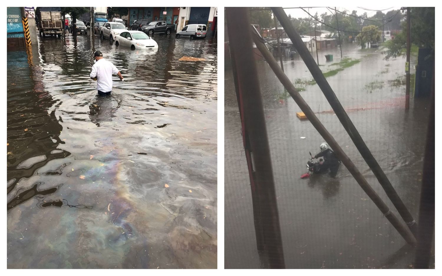 Temporal: Calles inundadas en La Matanza, Avellaneda, Lomas de Zamora, Quilmes y Lanús