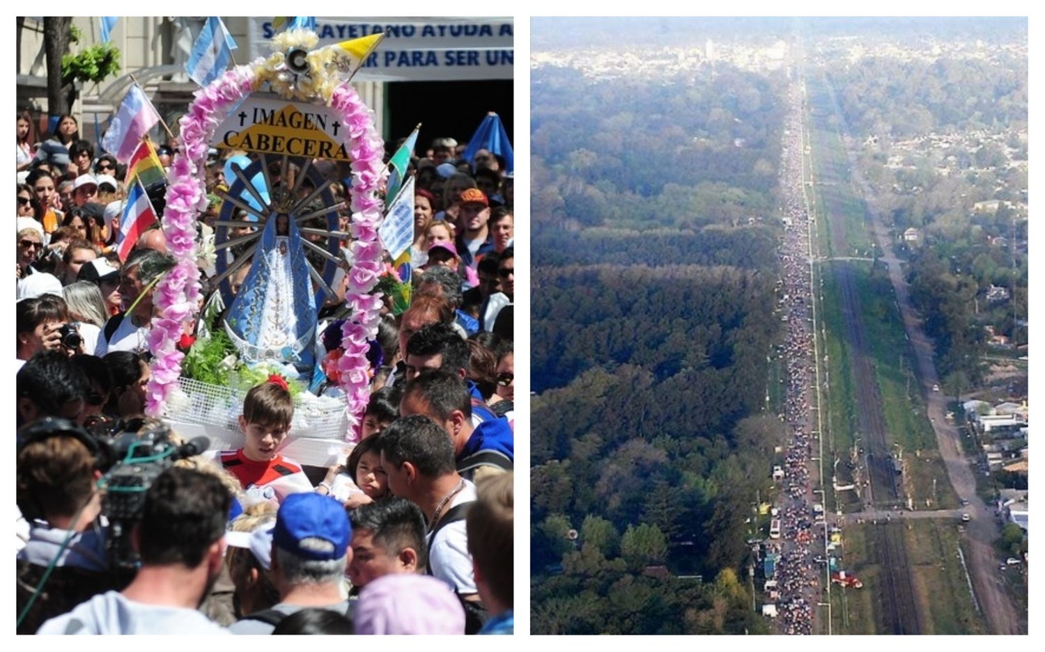 Miles de bonaerenses participaron de la multitudinaria peregrinación a Luján 