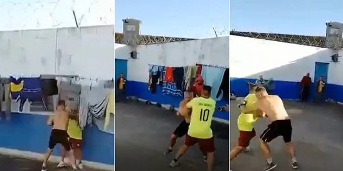 "¡Ya está, ya está!": Se filtró un video de "La Hiena" Barrios peleando contra otro preso en el penal de Campana