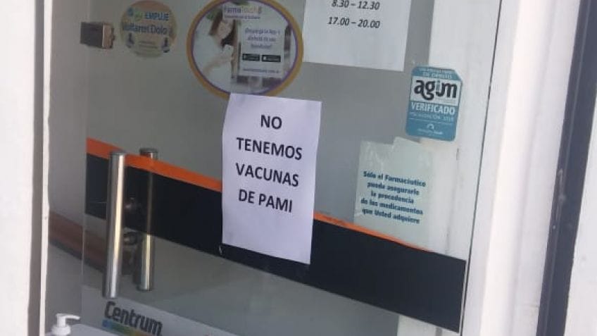 Vacuna Antigripal: Pese al anuncio de PAMI no hay dosis en las farmacias de la Provincia de Buenos Aires