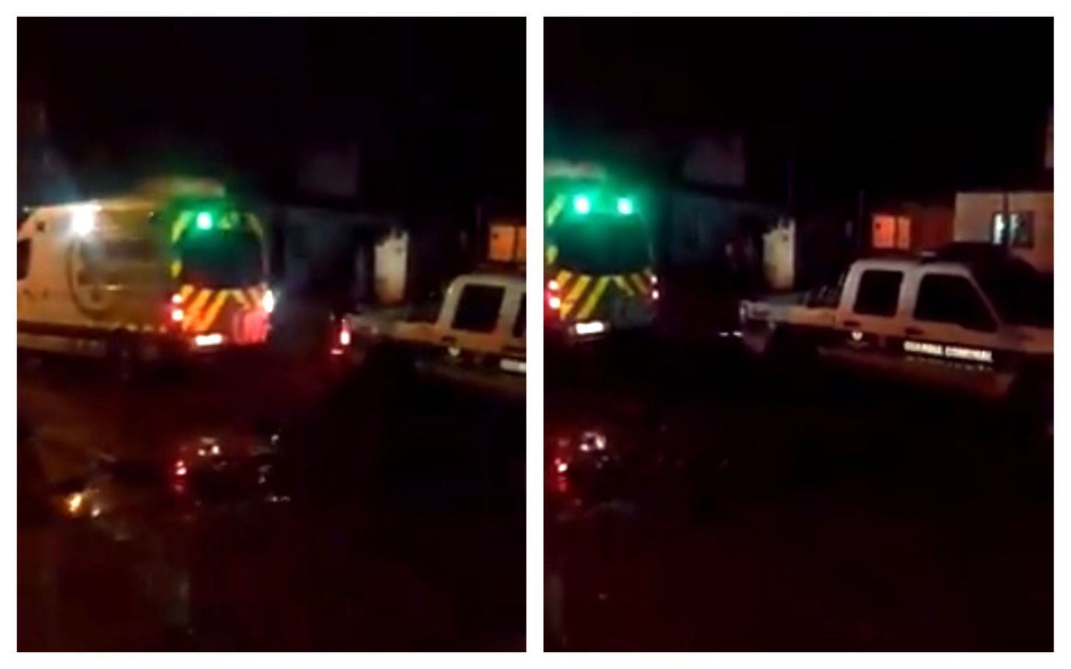 Varela:  Una ambulancia quedó estancada en el barro y el patrullero que la fue remolcar, también