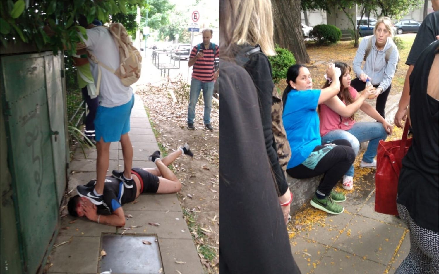 Vecinos enfurecidos redujeron a un ladrón que golpeó a una mujer para robarle en San Isidro
