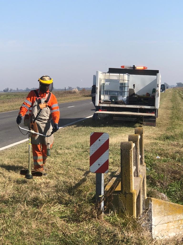 Vialidad Nacional reactivó las obras de mantenimiento de la ruta 188 entre Junín y Villegas