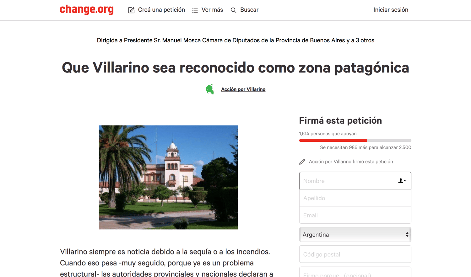 Por los desastres ecológicos, piden que Villarino sea reconocido como zona patagónica
