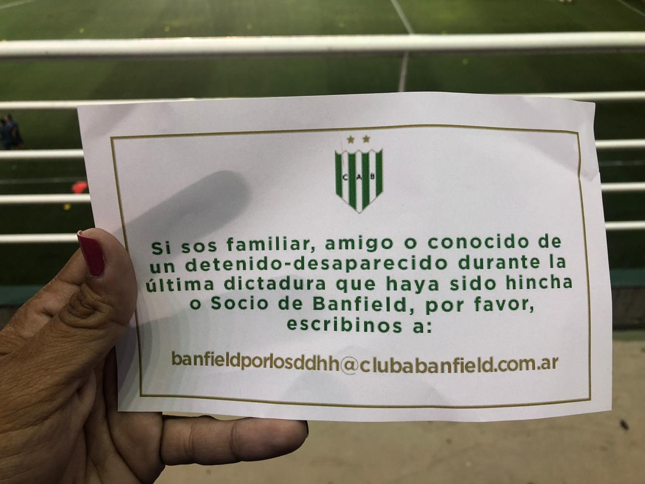 Banfield, el primer club que busca restituir la condición de socios a desaparecidos durante la última dictadura militar