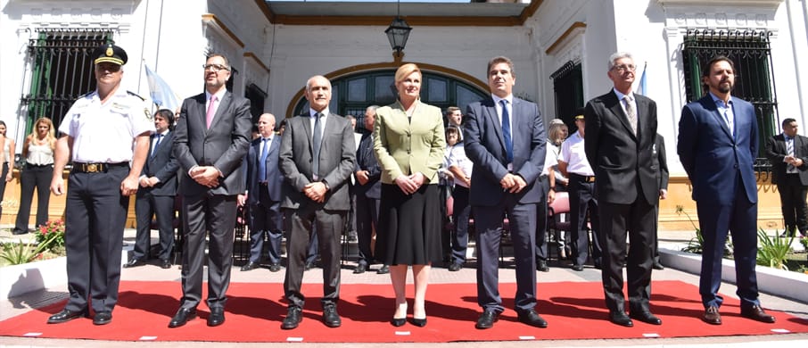 Berazategui: Presidenta de Croacia y funcionarios provinciales rindieron homenaje a Juan Vucetich