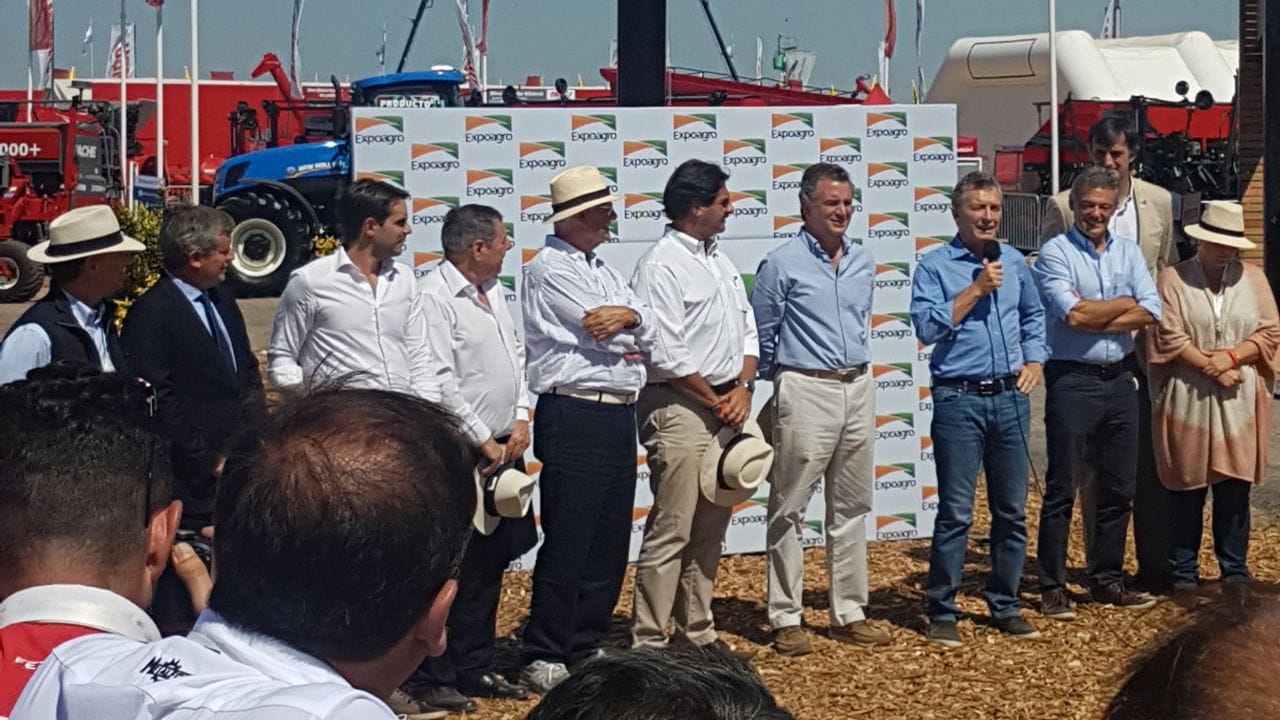 Postales de Macri en Expoagro: "No están solos", les dijo a los afectados por la sequía