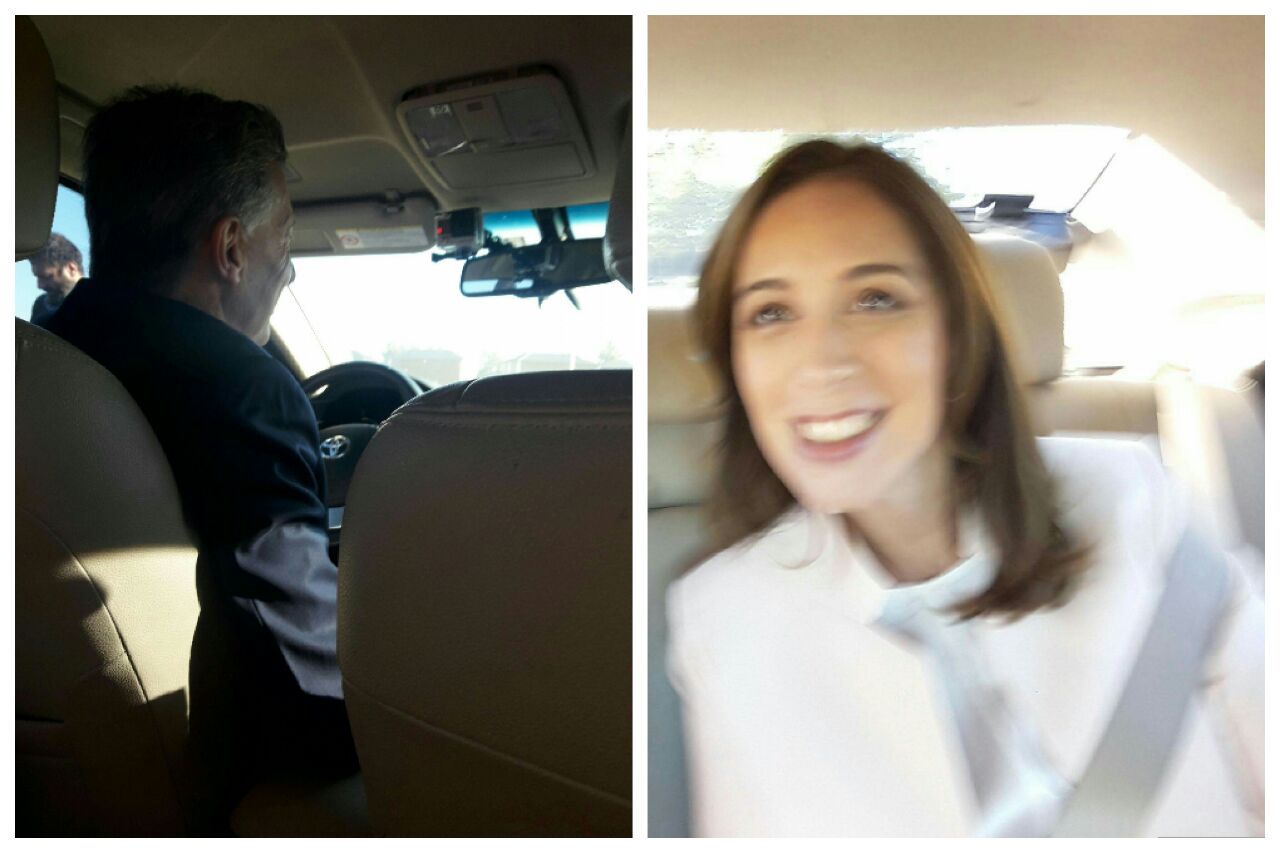 Exclusivo: Así fue la visita de Macri y Vidal por la nueva traza de la autopista 5 en Luján