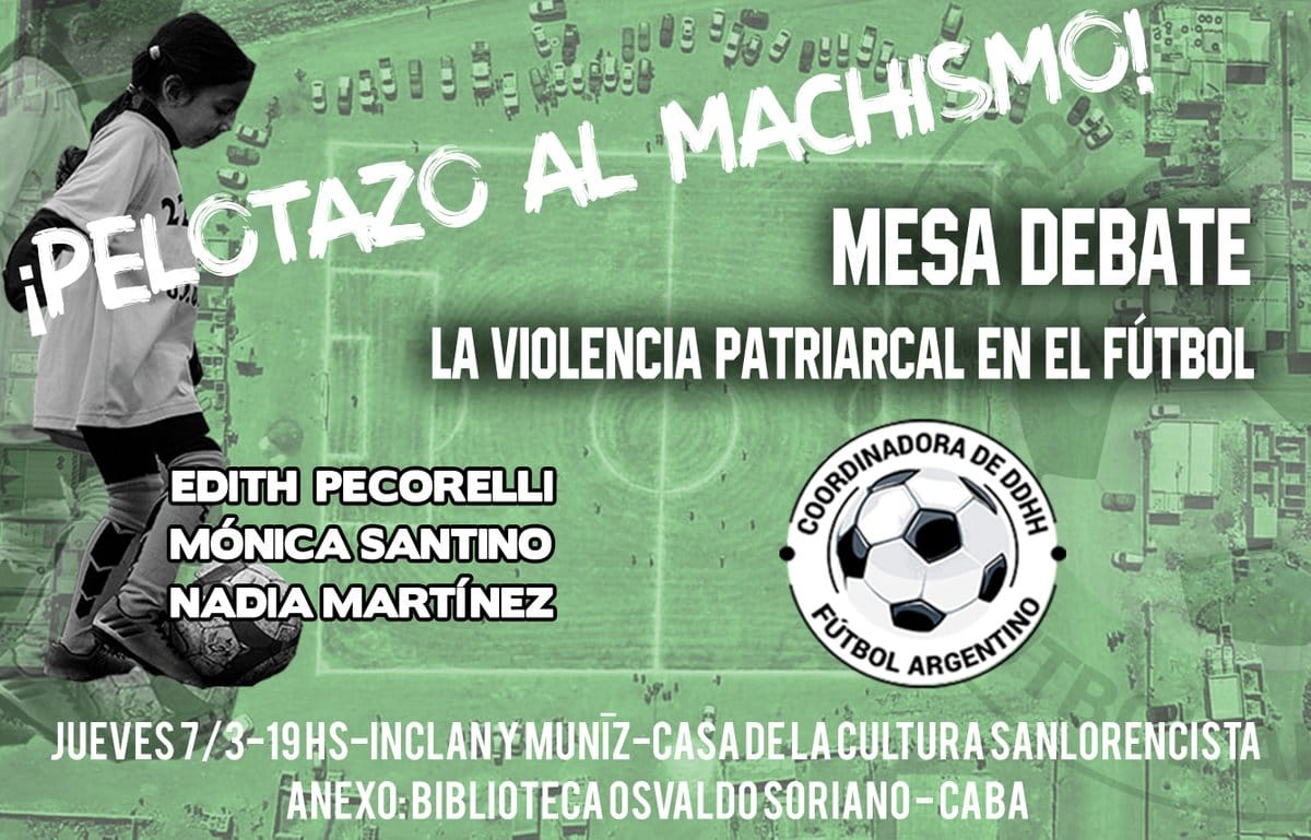 Charla sobre la “violencia patriarcal, las dificultades para la inclusión y la igualdad de la mujer dentro del fútbol”