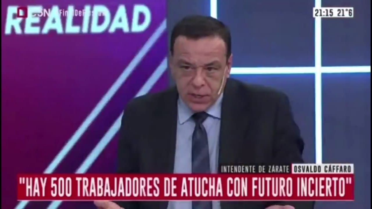 Osvaldo Cáffaro en TV: "Con Macri tuvimos 2700 trabajadores despedidos en Zárate y Lima"