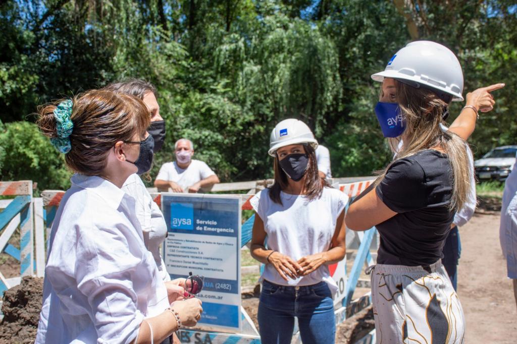  Galmarini recorrió en Tigre la nueva obra de red de agua que beneficiará a 2500 vecinos