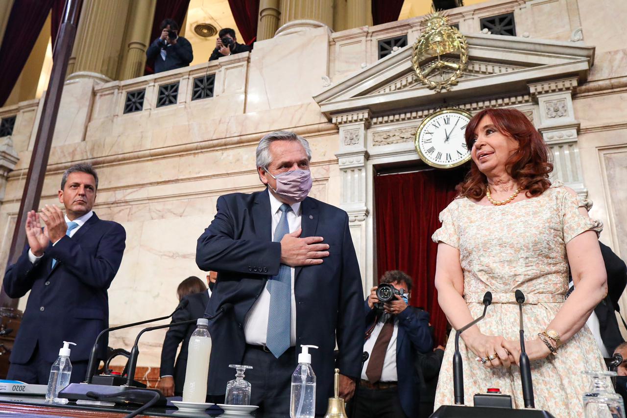Alberto Fernández inauguró las sesiones ordinarias 2021 en el Congreso
