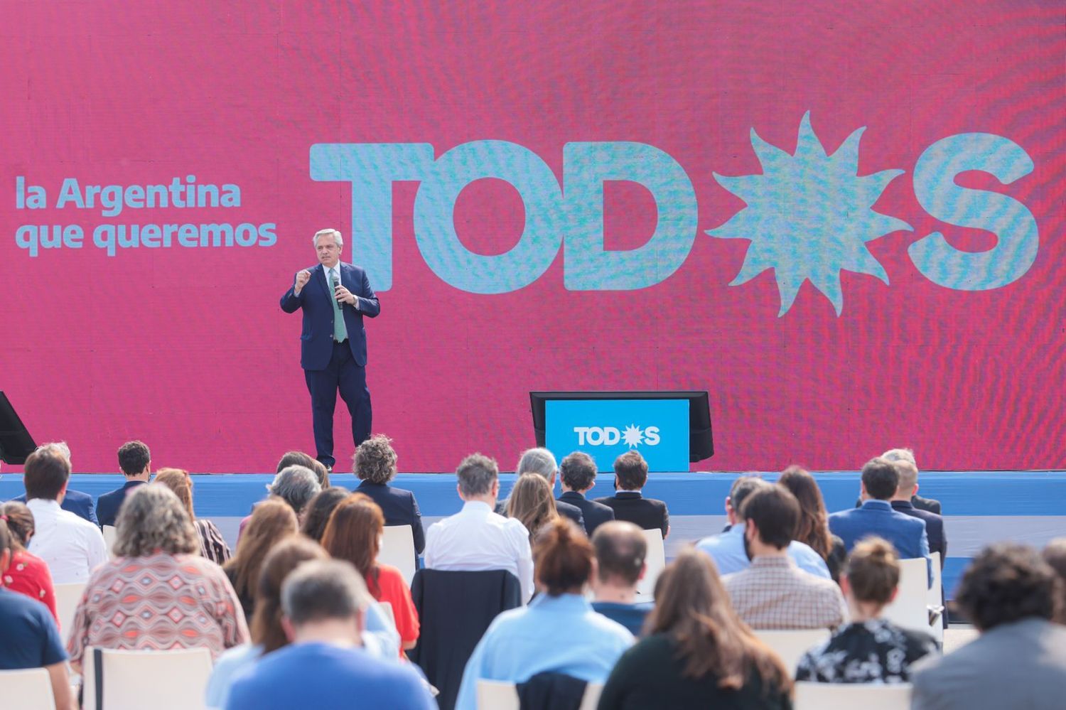 Alberto Fernández encabezó el Encuentro del Frente de Todos en Tecnópolis