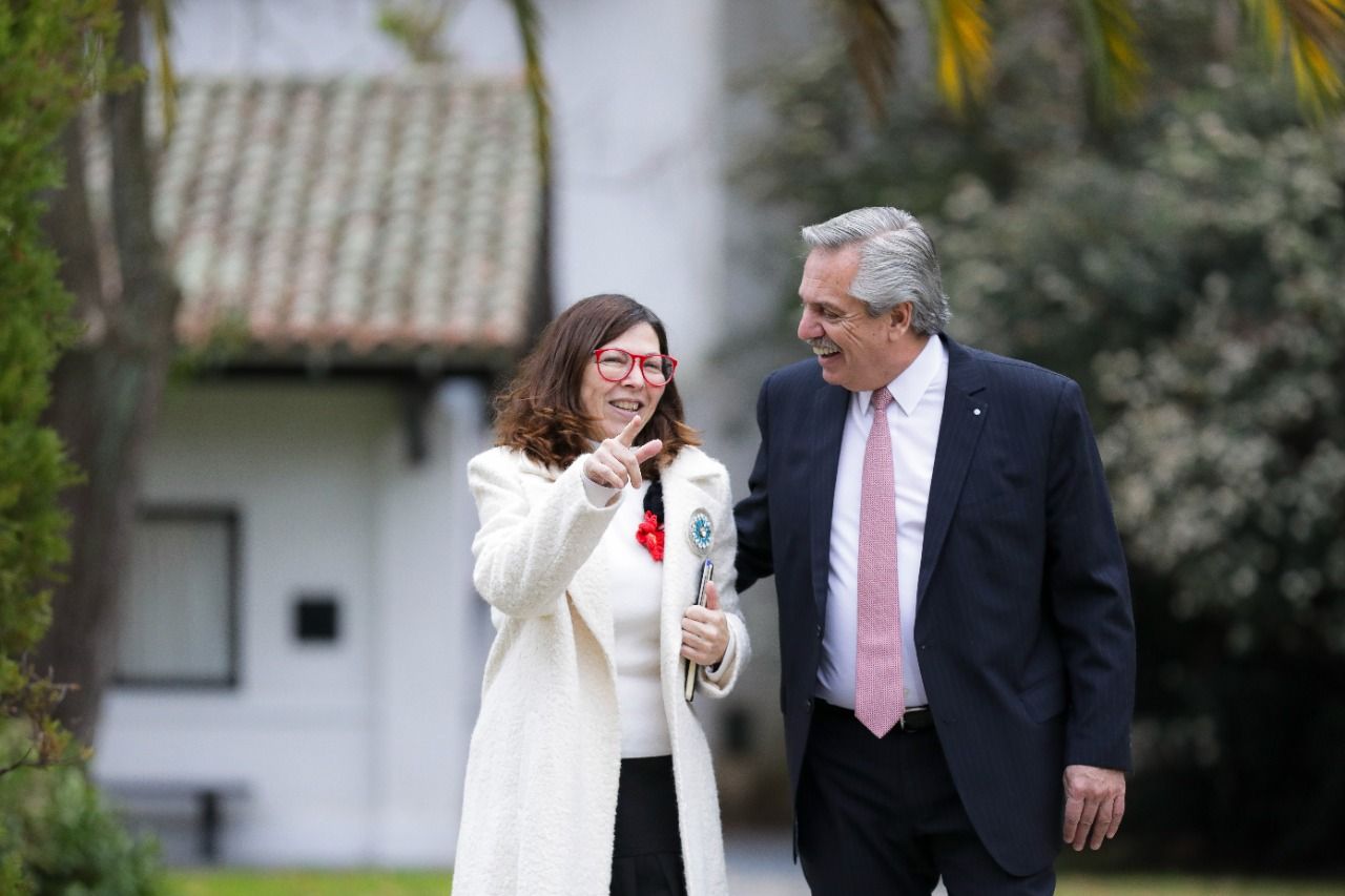 Antes de asumir como ministra de Economía, Batakis compartió desayuno con Alberto Fernández en Olivos