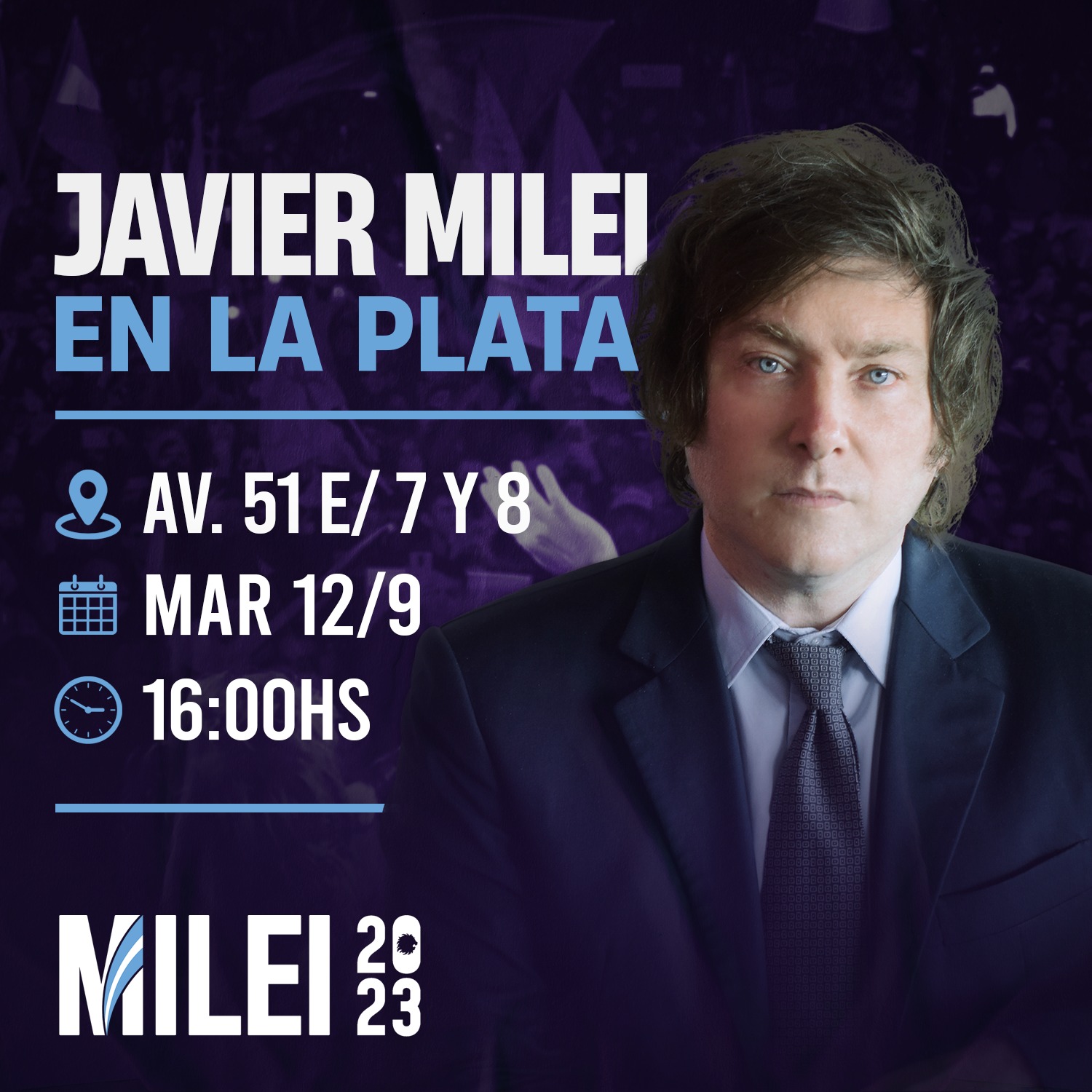 Milei en La Plata
