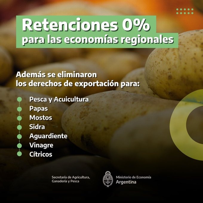 Retenciones cero para economías regionales. 3