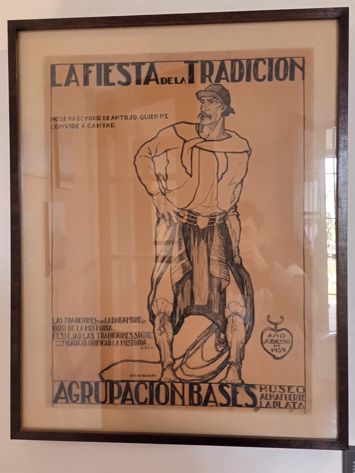 Afiche primera fiesta de la Tradición San Antonio de Areco