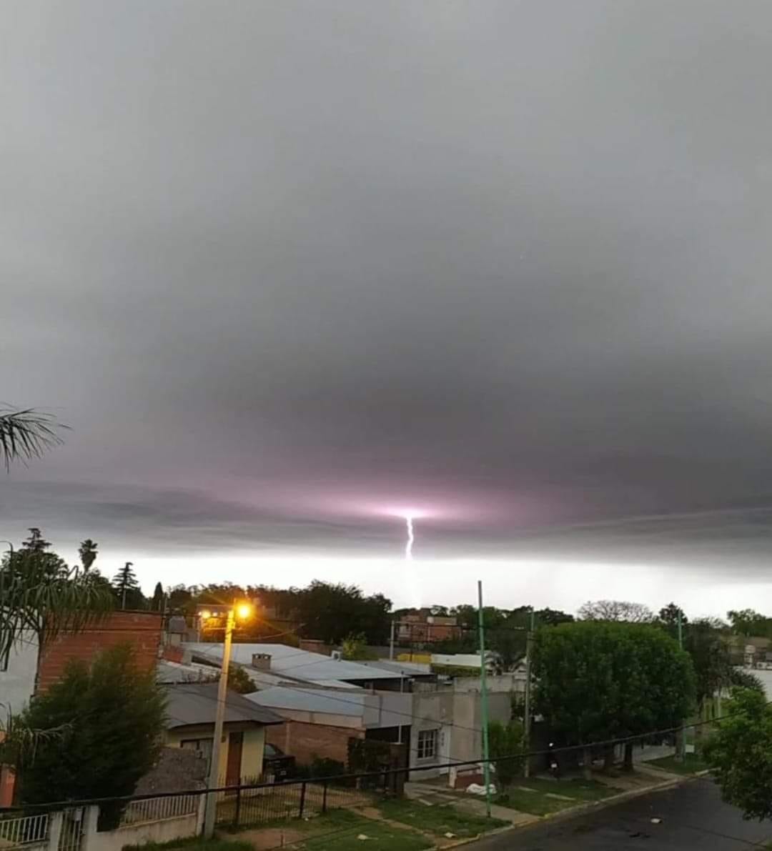 La tormenta eléctrica en Ramallo.