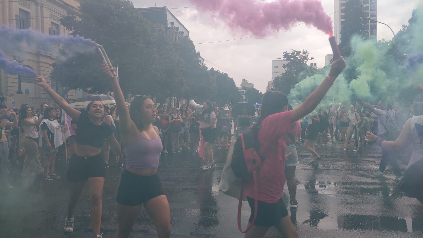 Intervenciones artísticas de las mujeres en La Plata.