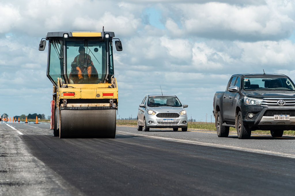 Corte parcial en ruta 2 por obras de repavimentación: Dónde y cuánto ...
