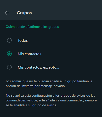 WhatsApp privacidad - 1