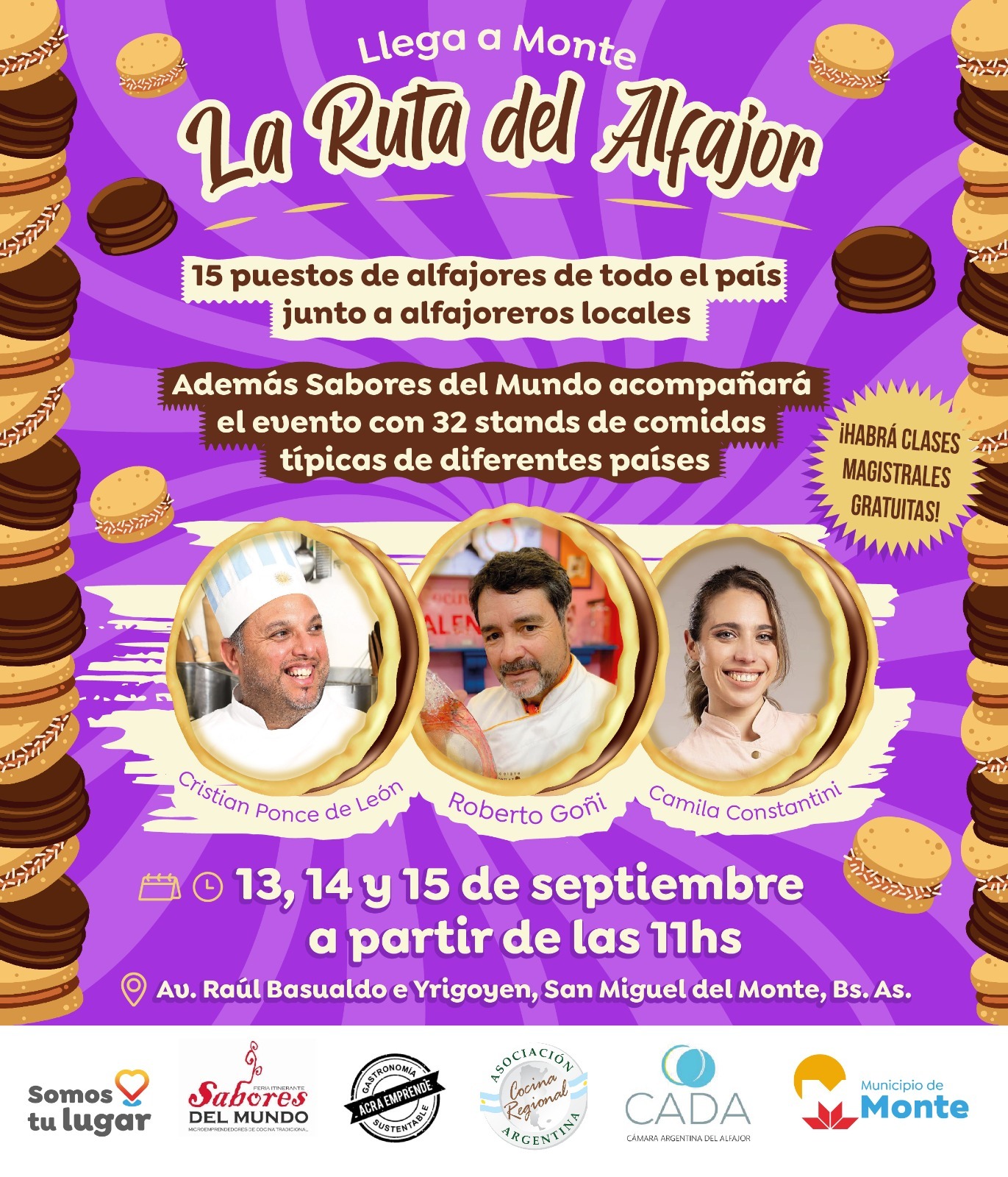 la ruta del alfajor en monte