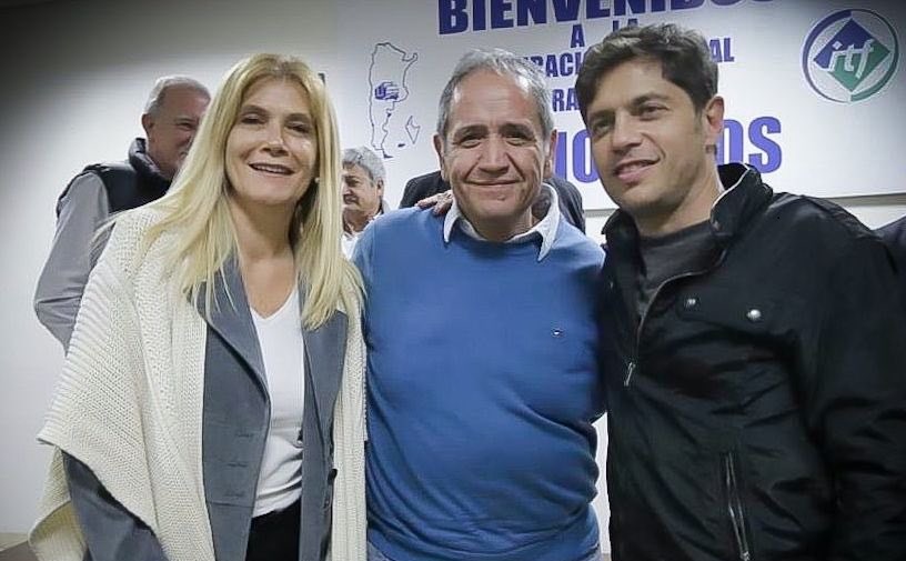 Palazzo con Magario y Kicillof.