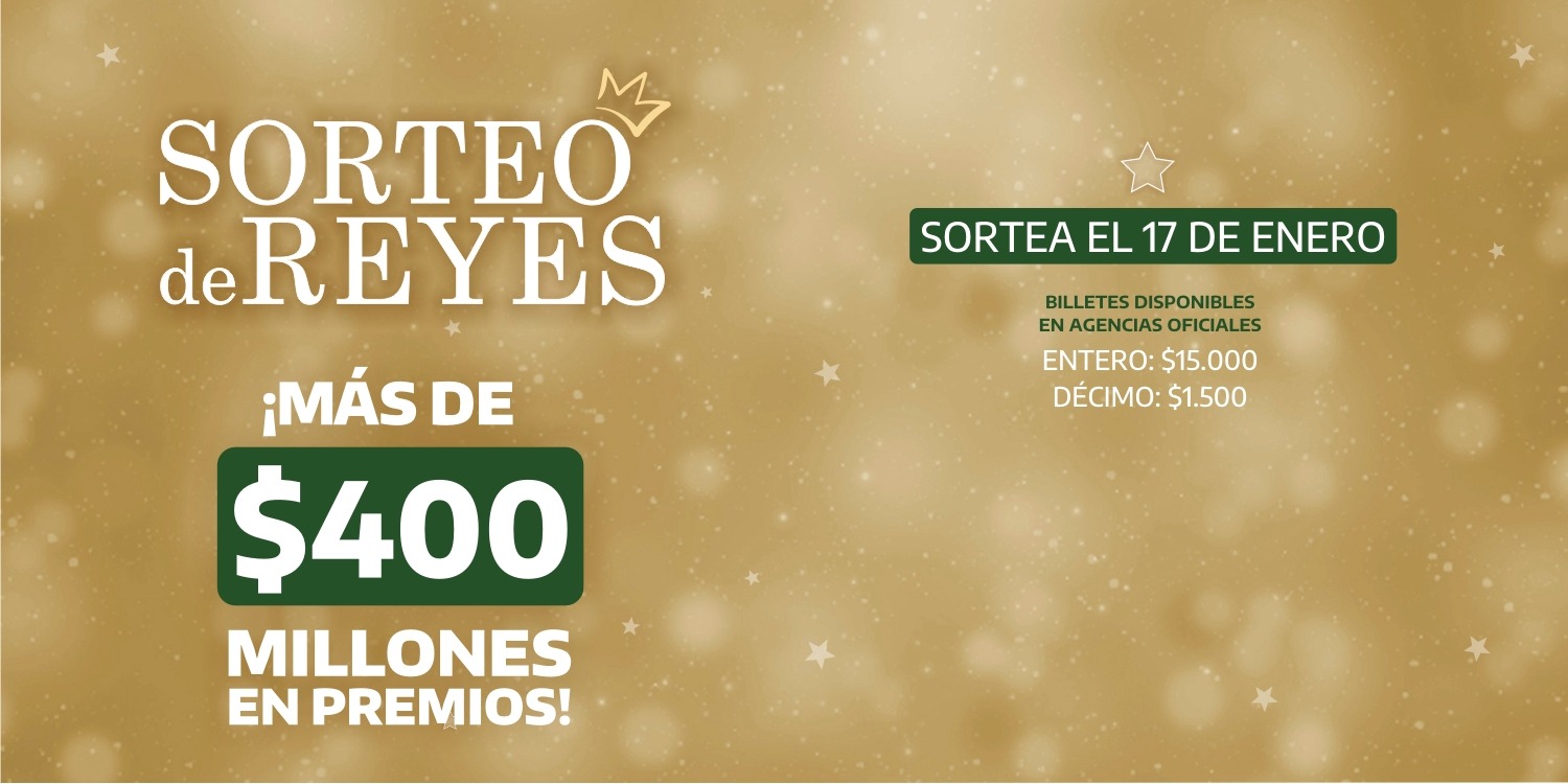 El sorteo será el viernes 17 de enero.