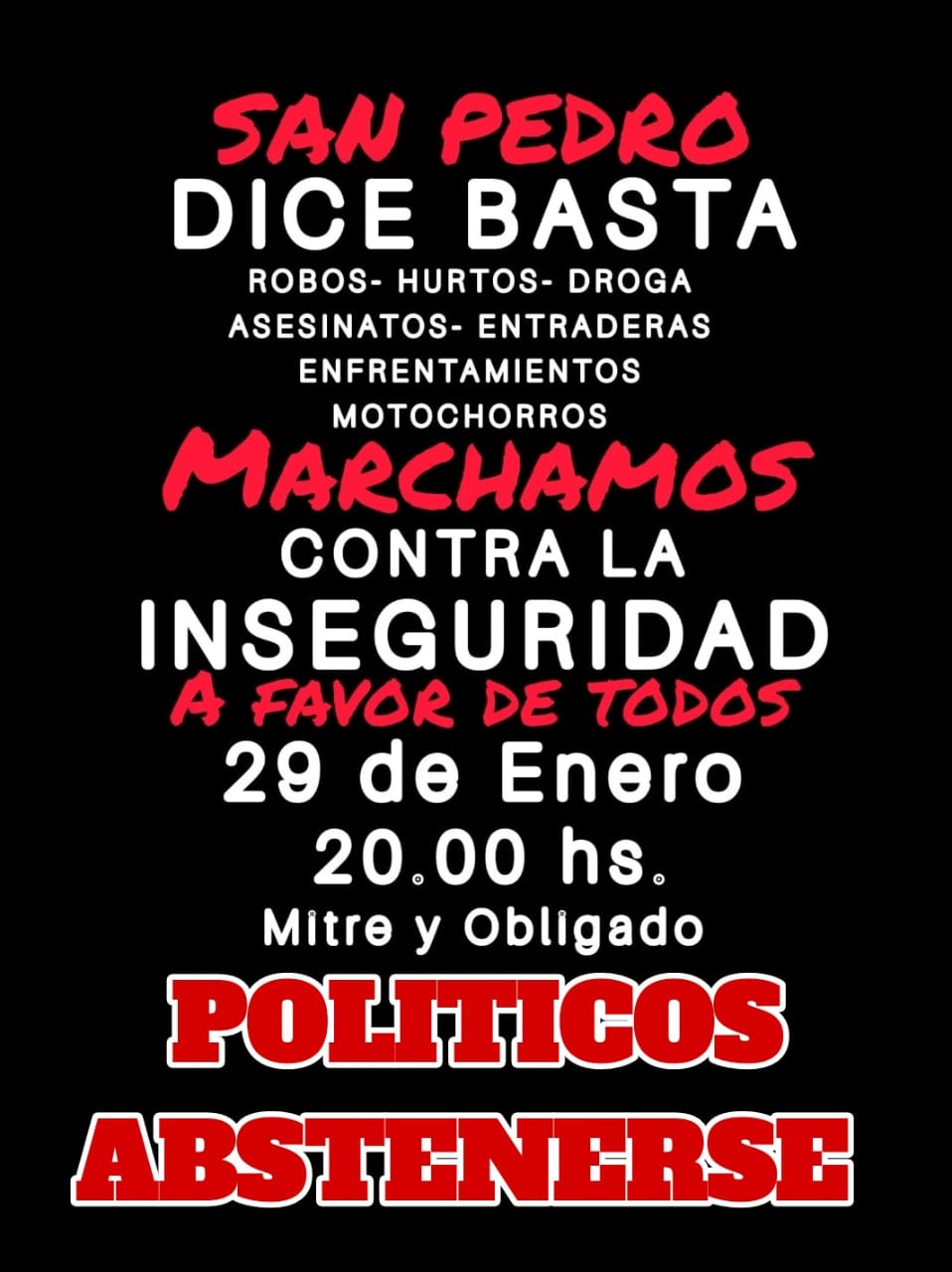 marcha inseguridad