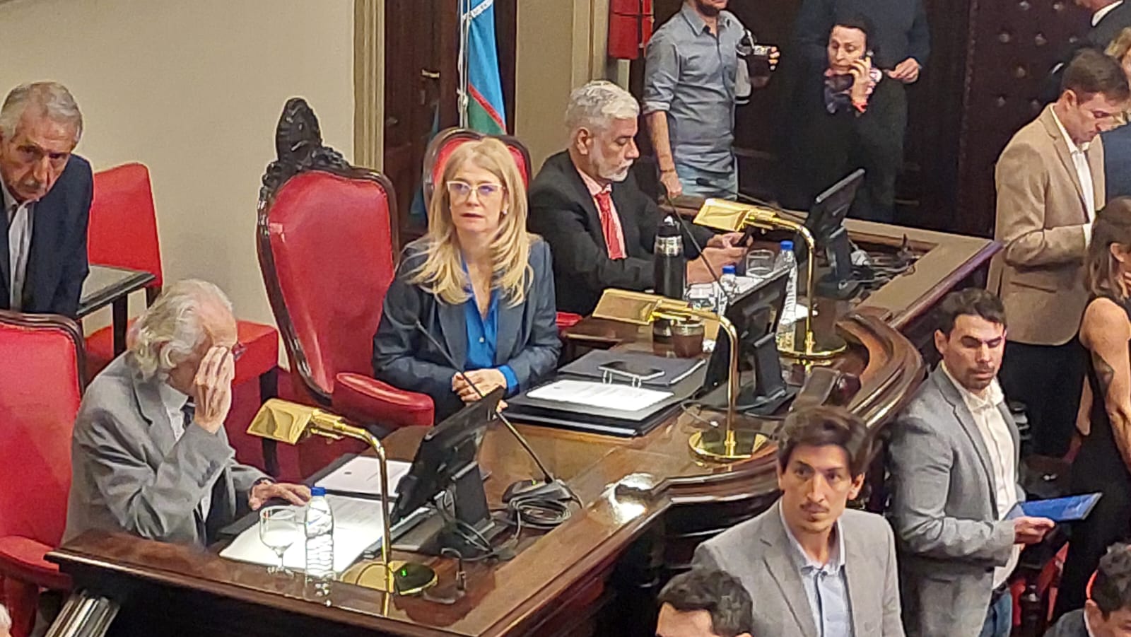 Verónica Magario durante la Sesión Especial del 12 de mayo.