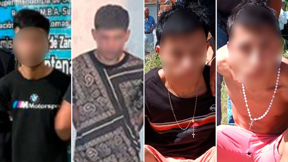 Los cuatro detenidos por el crimen de Umma Aguilera.