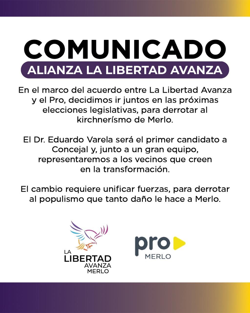 comunicado LLA Merlo