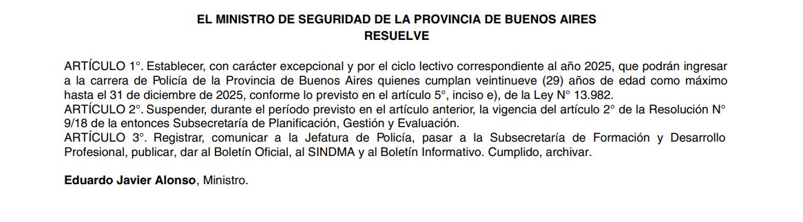 resolución policía