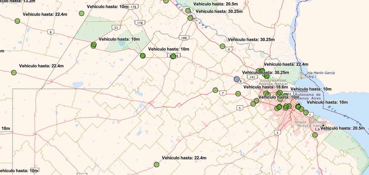 Estaciones GNC tránsito pesado