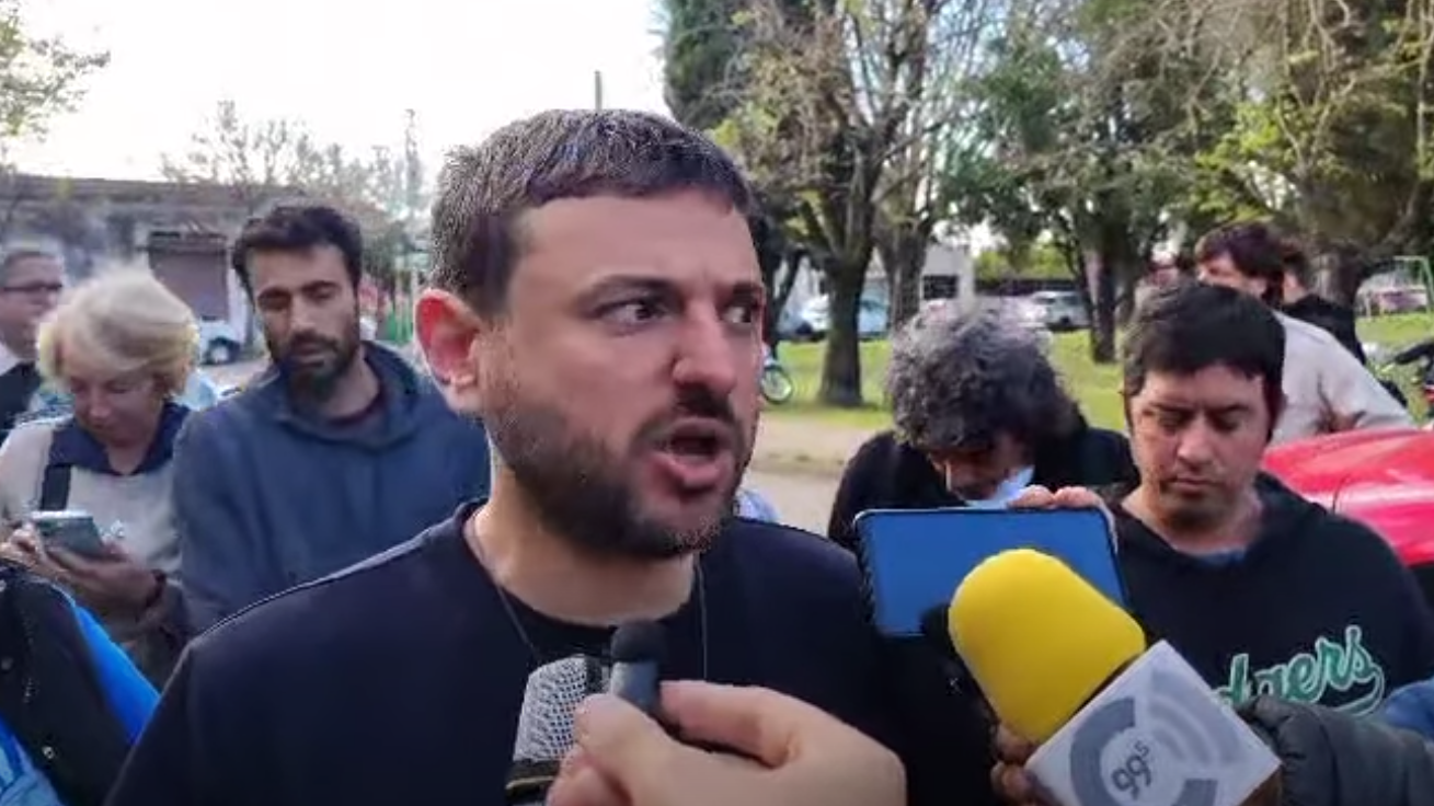 Juan Grabois dialogó con la prensa en su paso por Pergamino.