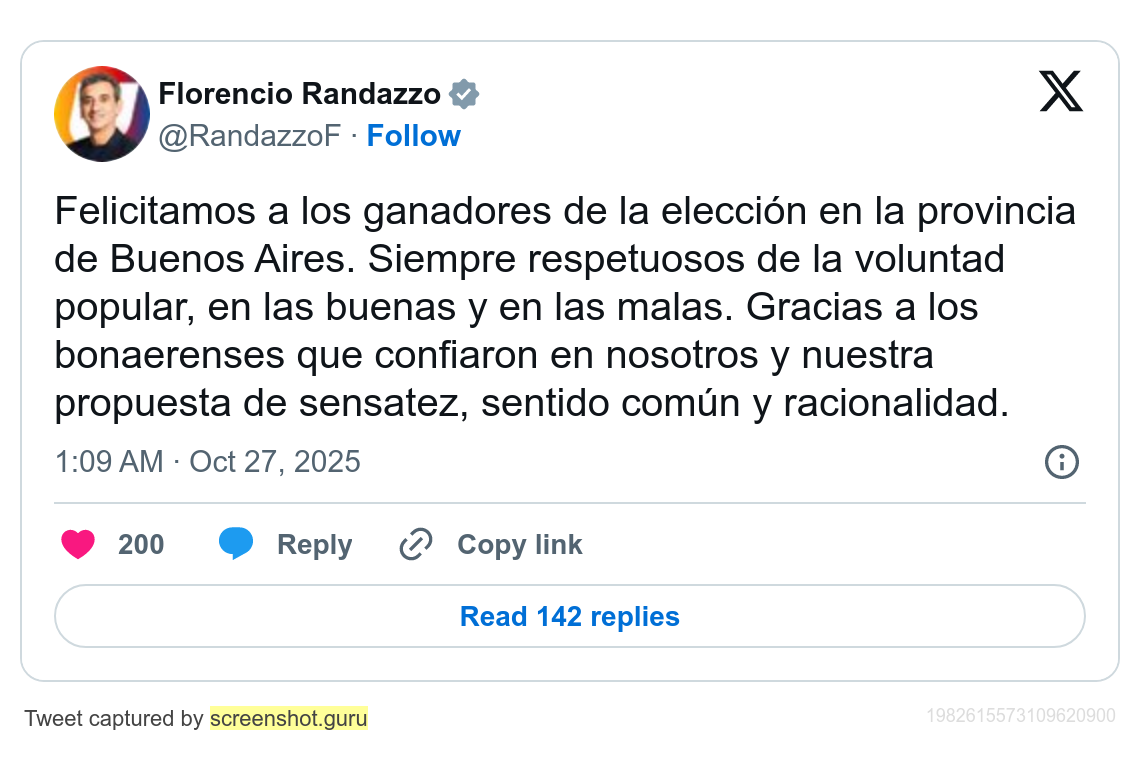 Randazzo elecciones