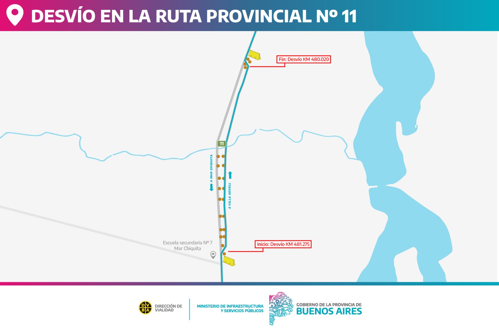 ruta 11 corte