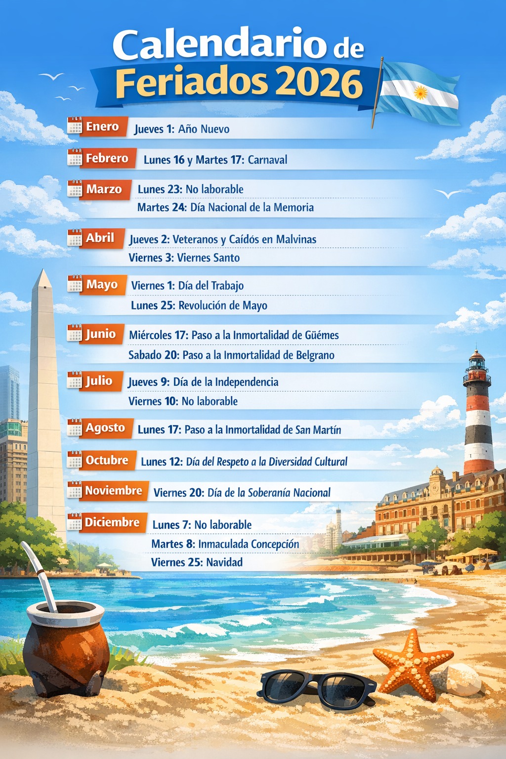 calendario de feriados