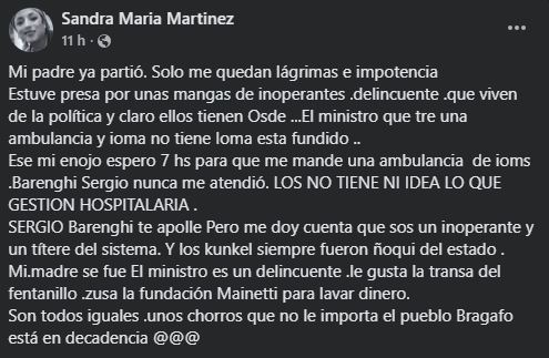 publicación bragado reclamo