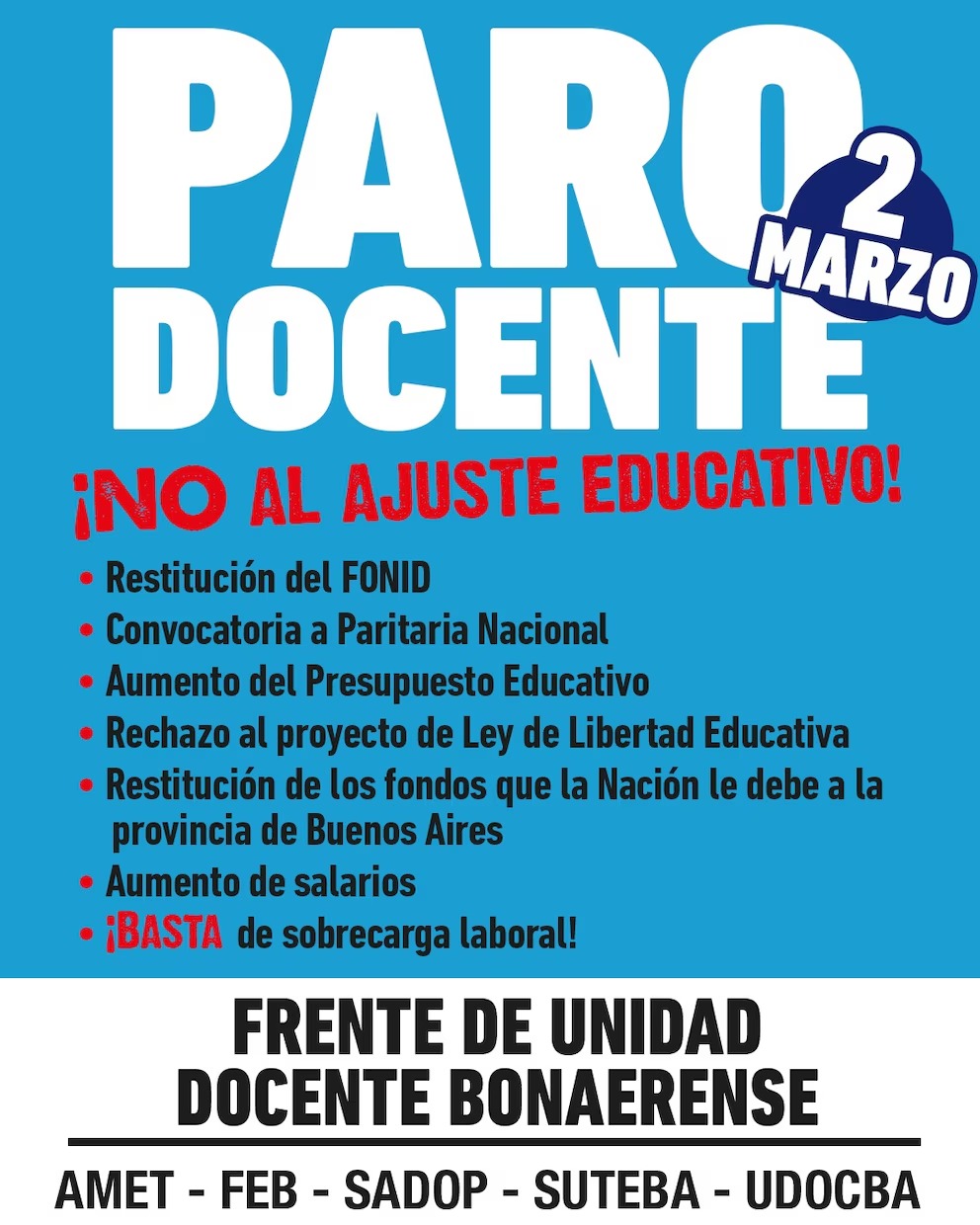 paro afiche