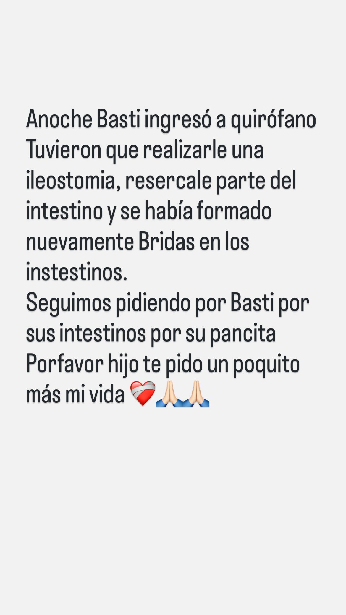 storie macarena mamá bastian