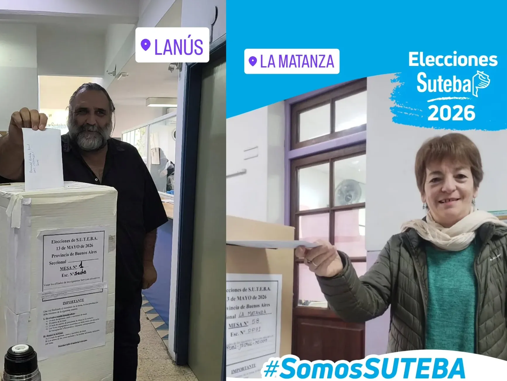 baradel y laura torre elecciones suteba